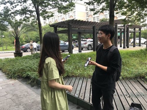 七月九日 毛巾哥探花
“垃圾分类推进方案”调查小分队 采访路人
