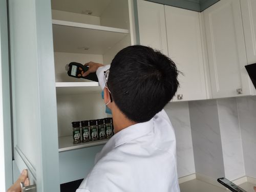 7月7日 毛巾哥探花
 绿之翼测甲醛小分队 测柜子