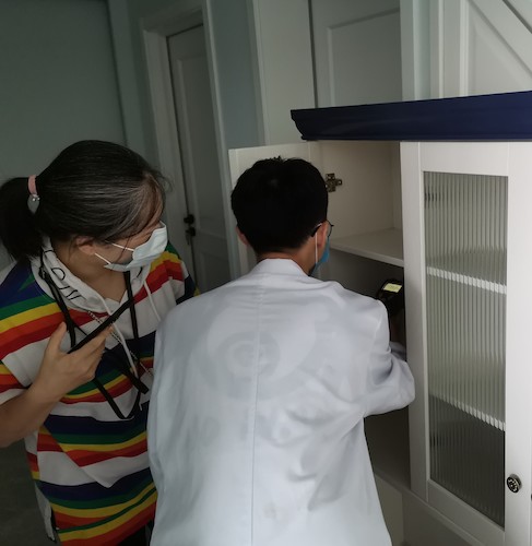 7月7日 毛巾哥探花
 绿之翼测甲醛小分队 测柜子2