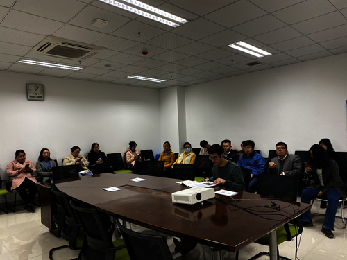 教工第四党支部于3月16日在慎园15号楼601进行党史教育学习